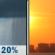 Sunday: Slight Chance Rain Showers then Mostly Sunny